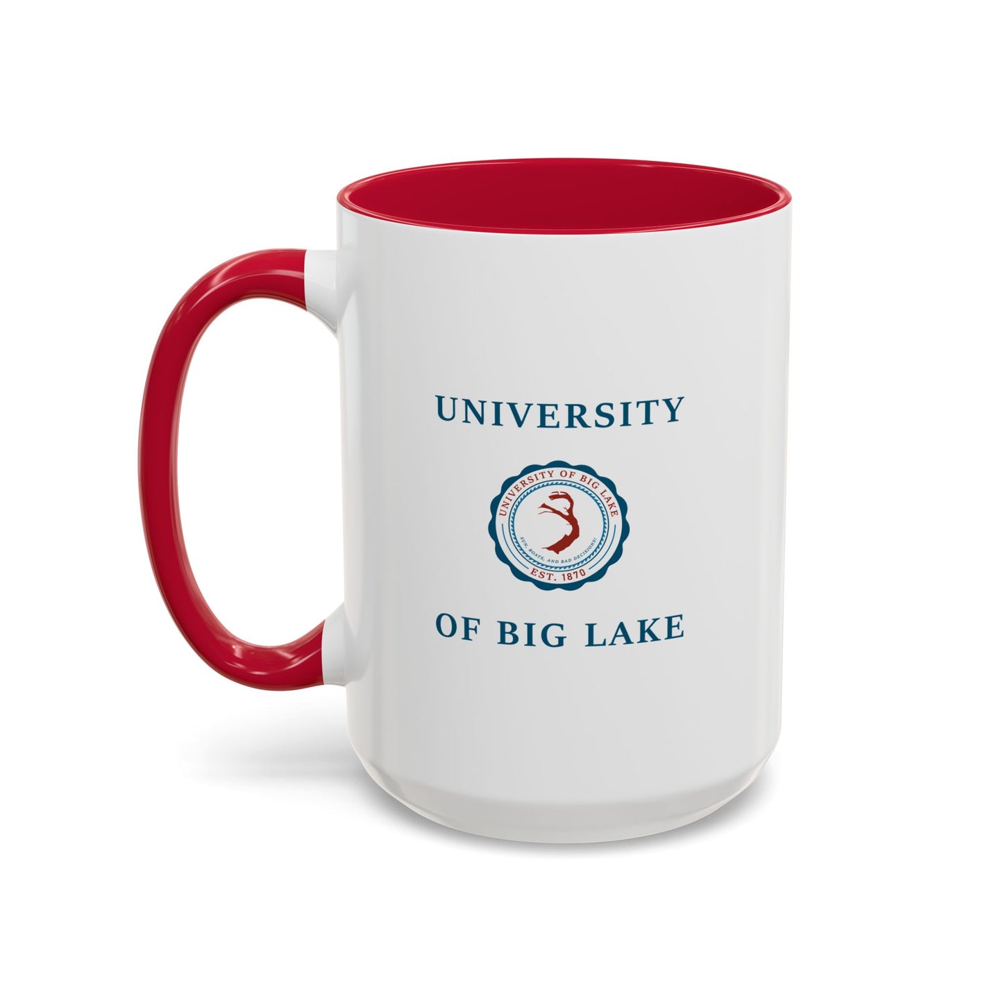 University of Big Lake Ceramic Mug (11oz & 15oz) — Collegiate Seal Coffee Cup