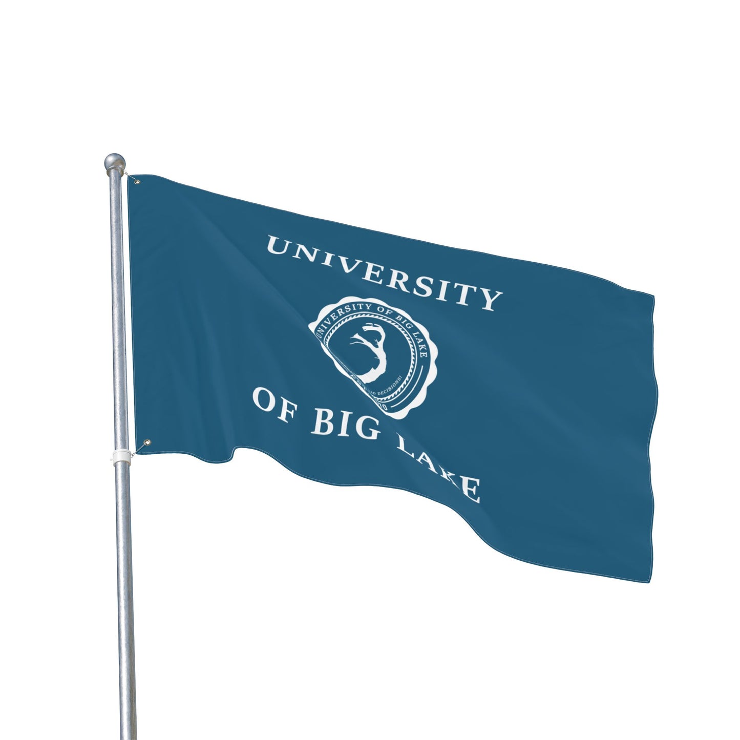 University of Big Lake Double-Sided Flag with Grommets - Blue