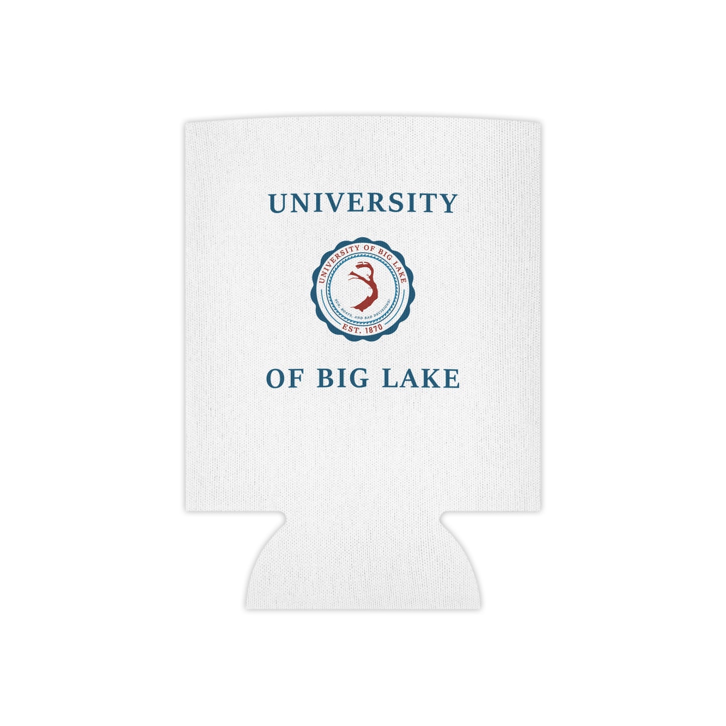 University of Big Lake Can Koozie – UBL Crest Beverage Koozie Reg/Slim