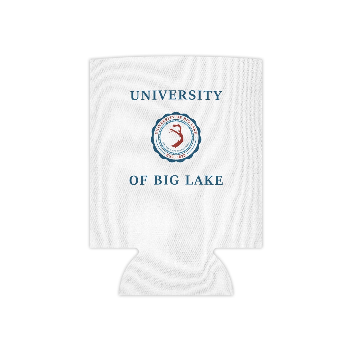 University of Big Lake Can Koozie – UBL Crest Beverage Koozie Reg/Slim