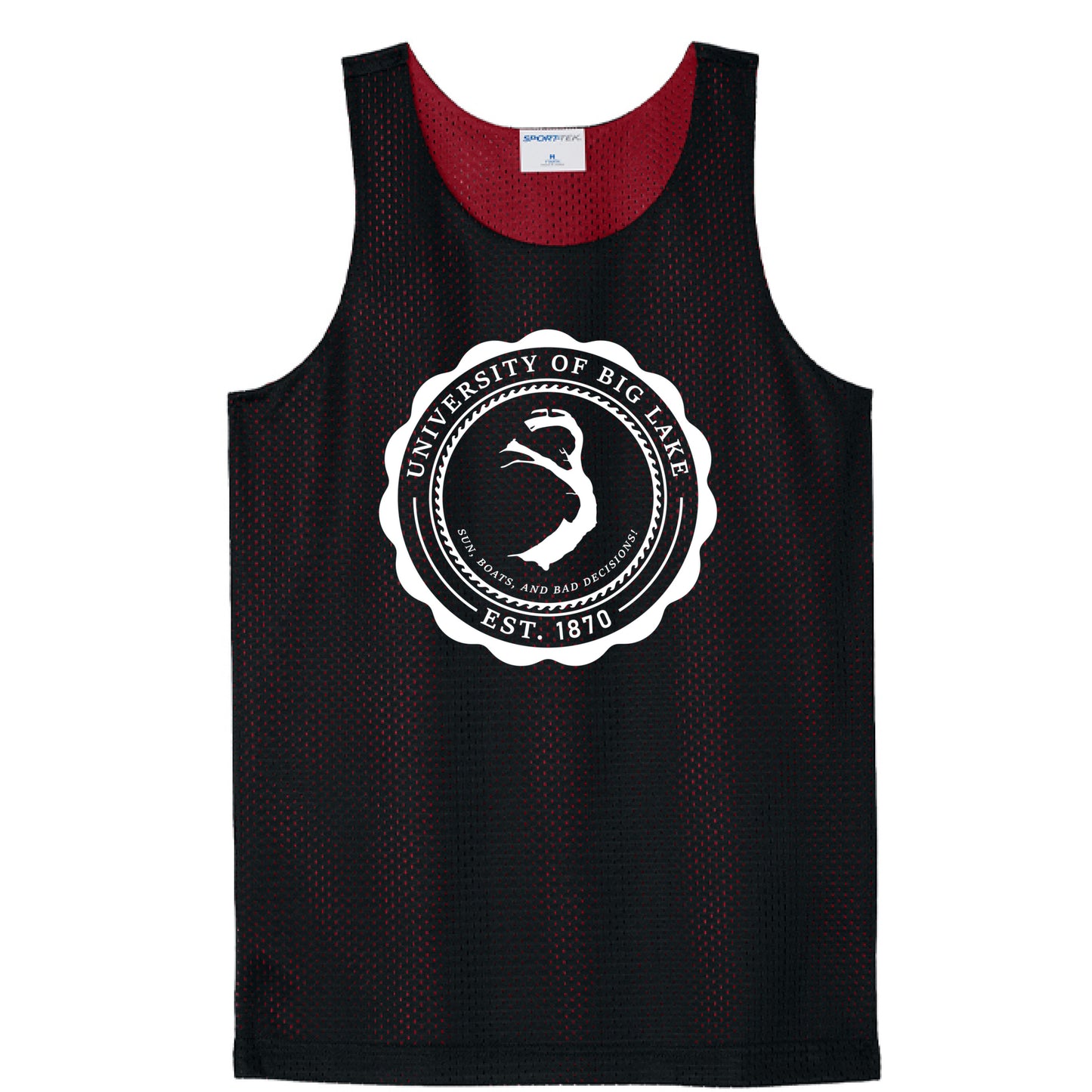 Black/ Deep Red - FRONT