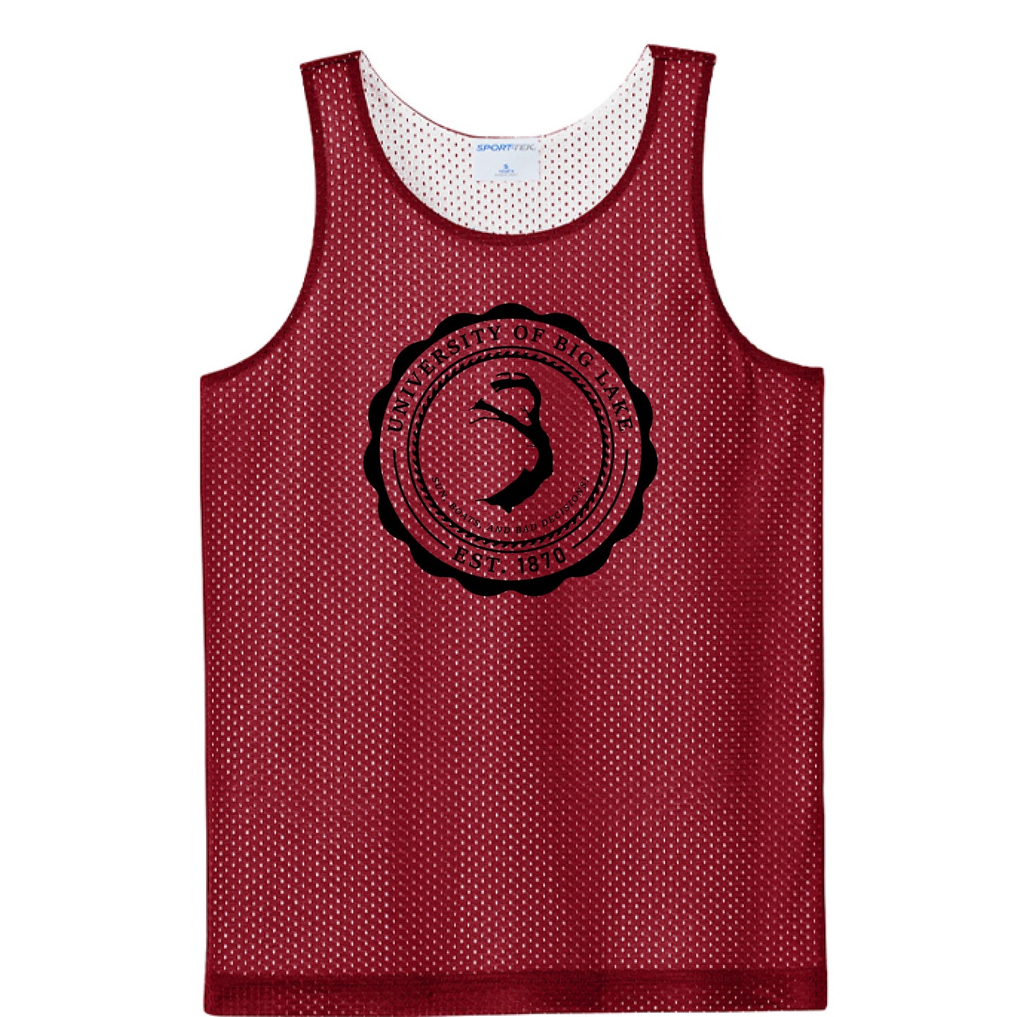 Deep Red/ White - FRONT